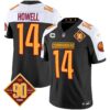 Washington Commanders 90th Anniversary Patch Vapor Jersey – All Stitched – Black Alternate – Sam Howell Jersey