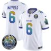 Buccaneers Tampa City Super Bowl LIV Patch Vapor Limited Jersey – All Stitched – White – Baker Mayfield Jersey