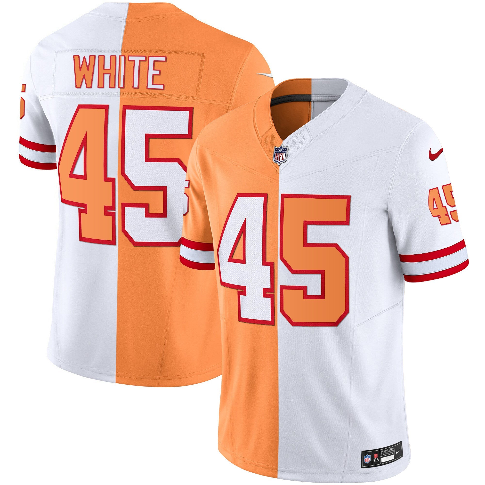 Buccaneers Throwback & Gold Limited Jersey – All Stitched – Split – Devin White Jersey