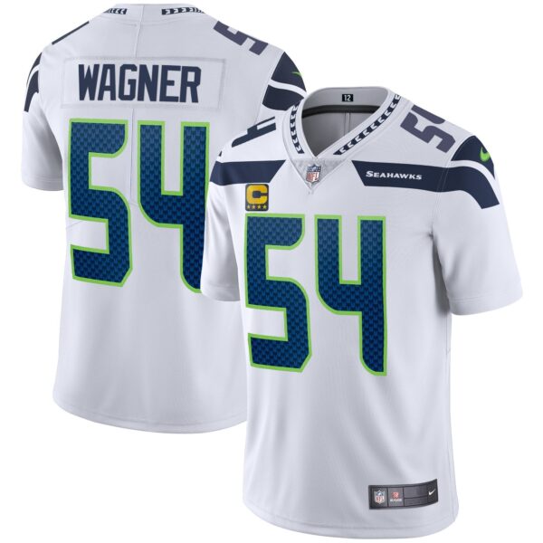 Seahawks Vapor Jersey – All Stitched – White – Bobby Wagner Jersey