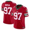 49ers Mexico Vapor Jersey V2 – All Stitched – Red – Nick Bosa Jersey