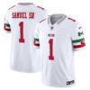 49ers Mexico Vapor Jersey V2 – All Stitched – White – Deebo Samuel Jersey