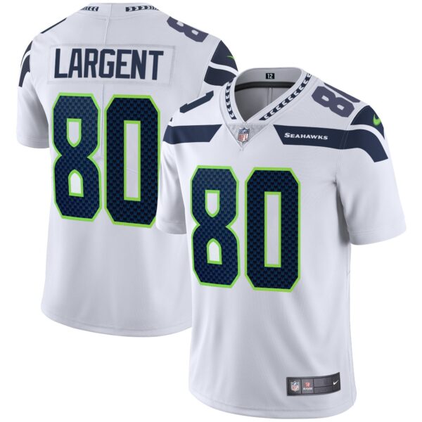 Seahawks Vapor Jersey – All Stitched – White – Steve Largent Jersey