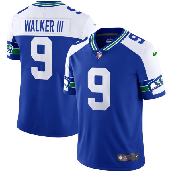Seahawks Throwback & Gold Jersey – All Stitched – Alternate – Walker III Jersey