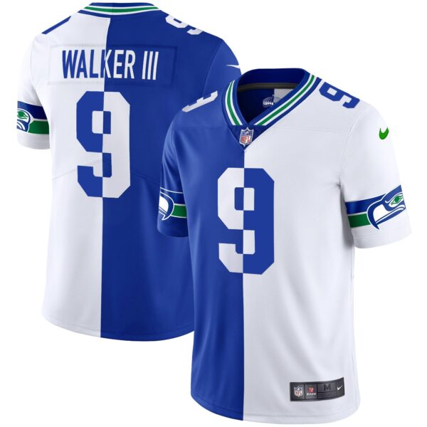 Seahawks Throwback & Gold Jersey – All Stitched – Split – Walker III Jersey