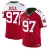 49ers Mexico Vapor Jersey V2 – All Stitched – Red Alternate – Nick Bosa Jersey