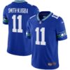 Seahawks Throwback & Gold Jersey – All Stitched – Royal – Smith-Njigba Jersey