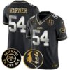 49ers Faithful & John Madden Patch Vapor Jersey – All Stitched – Black Limited – Fred Warner Jersey