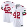 49ers Mexico Vapor Jersey V2 – All Stitched – White – Ronnie Lott Jersey