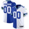 Seahawks Throwback & Gold Custom Jersey – All Stitched – Split Jersey