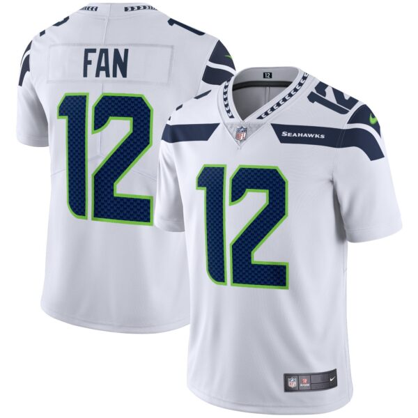 Seahawks Vapor Jersey – All Stitched – White – 12th Fan Jersey