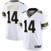 Seahawks Throwback & Gold Jersey – All Stitched – White Gold – DK Metcalf Jersey