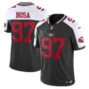 49ers Mexico Vapor Jersey V2 – All Stitched – Black Alternate – Nick Bosa Jersey