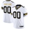 Seahawks Throwback & Gold Custom Jersey – All Stitched – White Gold Jersey