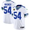 Seahawks Throwback & Gold Jersey – All Stitched – White – Bobby Wagner Jersey