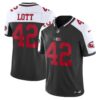 49ers Mexico Vapor Jersey V2 – All Stitched – Black Alternate – Ronnie Lott Jersey
