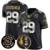 49ers Faithful & John Madden Patch Vapor Jersey – All Stitched – Black Limited – Talanoa Hufanga Jersey