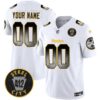 Steelers Arch Smoke 412 Patch Vapor Limited Custom Jersey – All Stitched – White Jersey