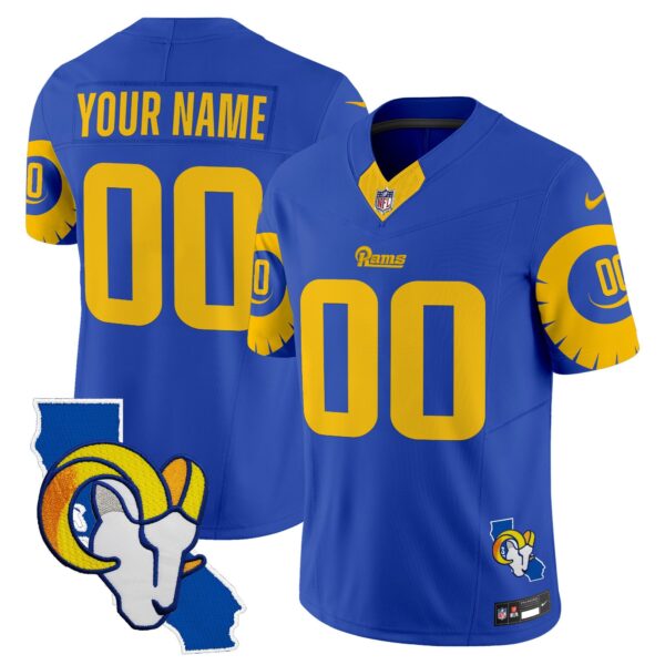 Rams Special Vapor Limited Custom Jersey V2 – All Stitched – Royal Jersey