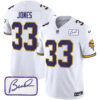 Vikings Vapor Limited Player 2024 Jersey TLA – All Stitched – White – Aaron Jones Jersey