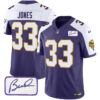 Vikings Vapor Limited Player 2024 Jersey TLA – All Stitched – Purple Alternate – Aaron Jones Jersey