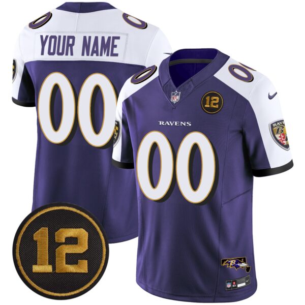 Ravens Jacoby Jones Patch Vapor Limited Custom Jersey – All Stitched – Purple Alternate Jersey