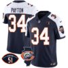 Bears Throwback Illinois Patch Vapor Jersey – All Stitched – Navy Alternate – Walter Payton Jersey