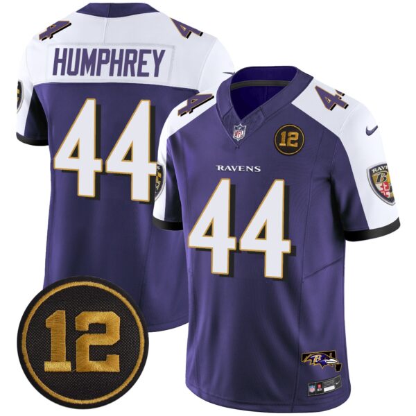 Ravens Jacoby Jones Patch Vapor Limited Jersey – All Stitched – Purple Alternate – Marlon Humphrey Jersey