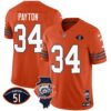 Bears Throwback Illinois Patch Vapor Jersey – All Stitched – Orange – Walter Payton Jersey