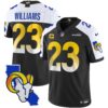 Rams California Patch Vapor Limited Jersey – All Stitched – Black Alternate – Kyren Williams Jersey