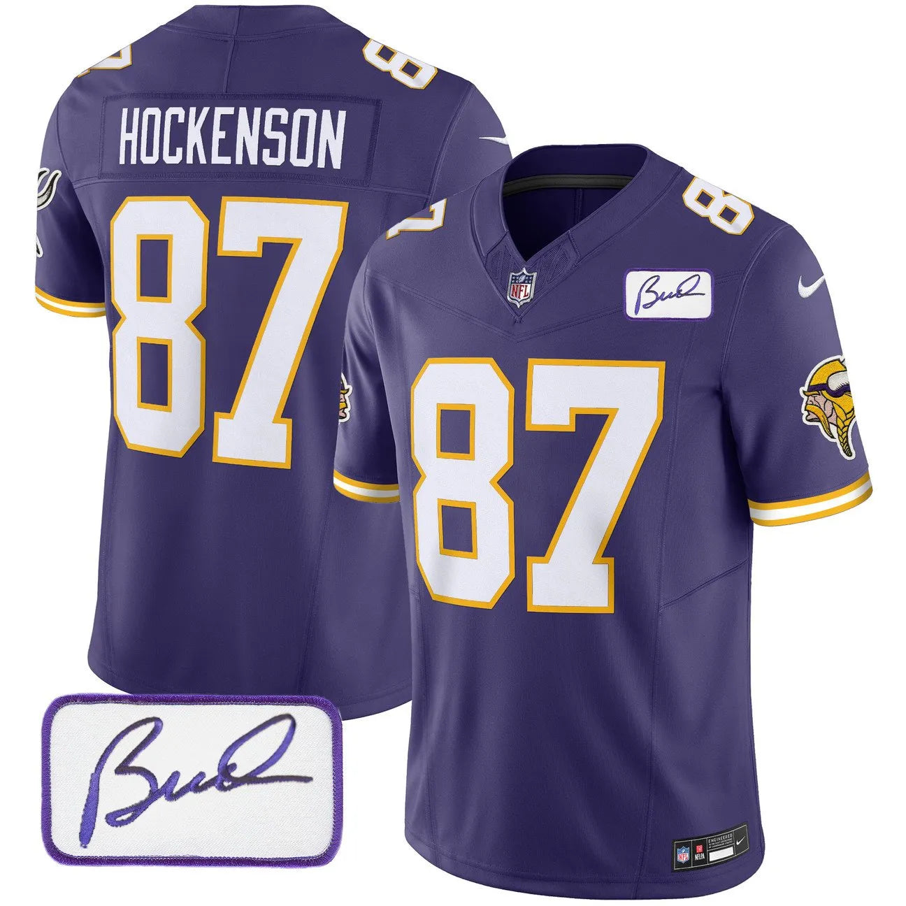 Vikings Vapor Limited Player 2024 Jersey TLA – All Stitched – Purple – T.J. Hockenson Jersey