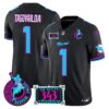 Dolphins Dan the Man Record Breaker Patch Vapor Limited Jersey – All Stitched – Black – Tua Tagovailoa Jersey