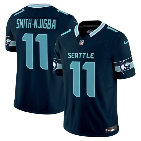 Seahawks Seattle City Vapor Limited Jersey – All Stitched – Navy – Smith-Njigba Jersey