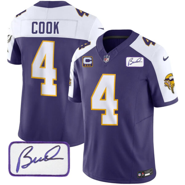 Vikings Vapor Limited Player 2024 Jersey TLA – All Stitched – Purple Alternate – Dalvin Cook Jersey