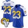 Rams Vapor Limited Jersey V2 – All Stitched – Royal Alternate – Kyren Williams Jersey