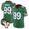 Rams Mexico Vapor Limited Jersey – All Stitched – Green – Aaron Donald Jersey