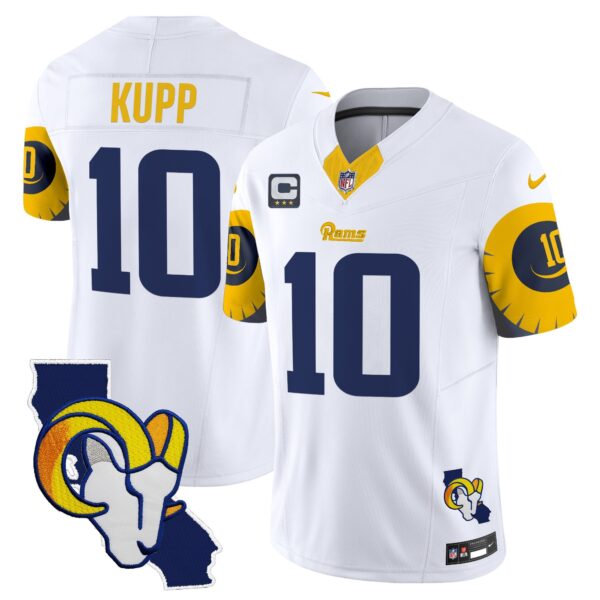 Rams Special Vapor Limited Jersey V2 – All Stitched – White – Cooper Kupp Jersey