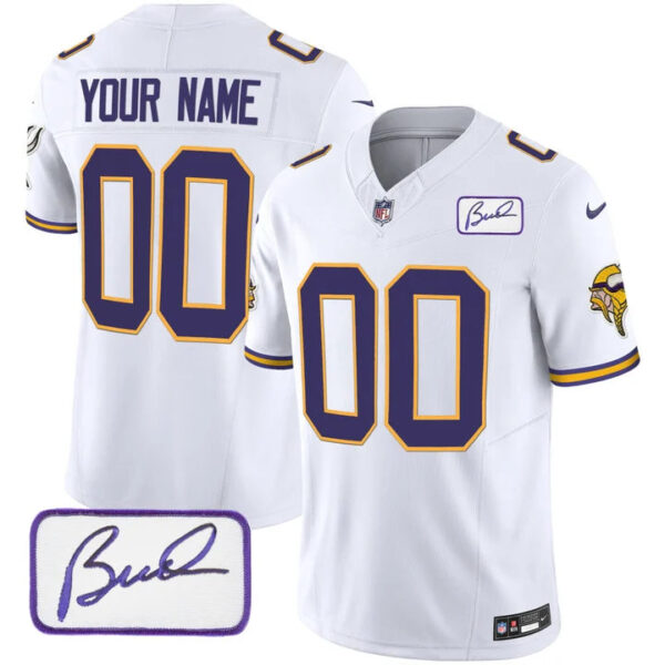 Vikings Vapor Limited 2024 Custom Jersey TLA – All Stitched – Men – White Jersey