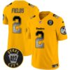 Steelers Arch Smoke 412 Patch Vapor Limited Jersey – All Stitched – Gold – Justin Fields Jersey