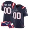 Patriots Massachusetts Patch Vapor Custom Jersey – All Stitched – Navy Jersey
