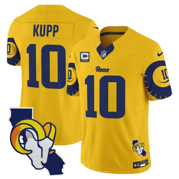 Rams Special Vapor Limited Jersey V2 – All Stitched – Gold – Cooper Kupp Jersey