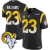 Rams Vapor Limited Jersey V2 – All Stitched – Black – Kyren Williams Jersey
