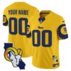 Rams Special Vapor Limited Custom Jersey V2 – All Stitched – Gold Jersey