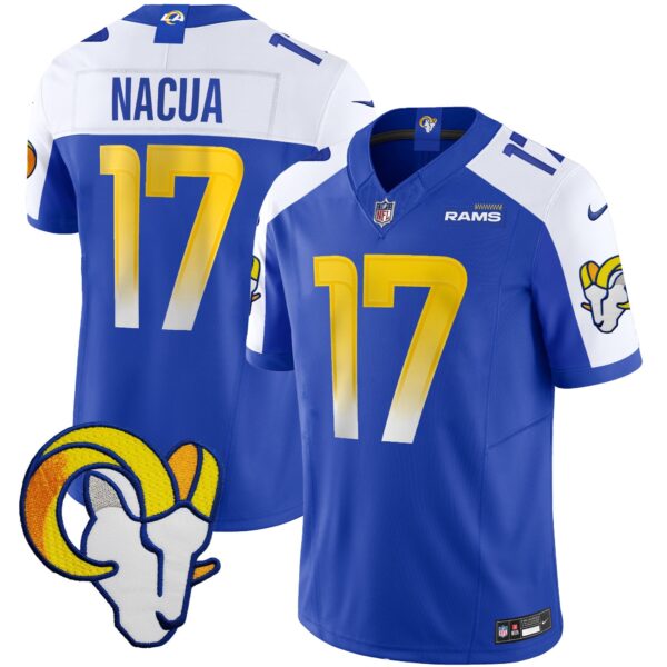 Rams Vapor Limited Jersey V2 – All Stitched – Royal Alternate – Puka Nacua Jersey
