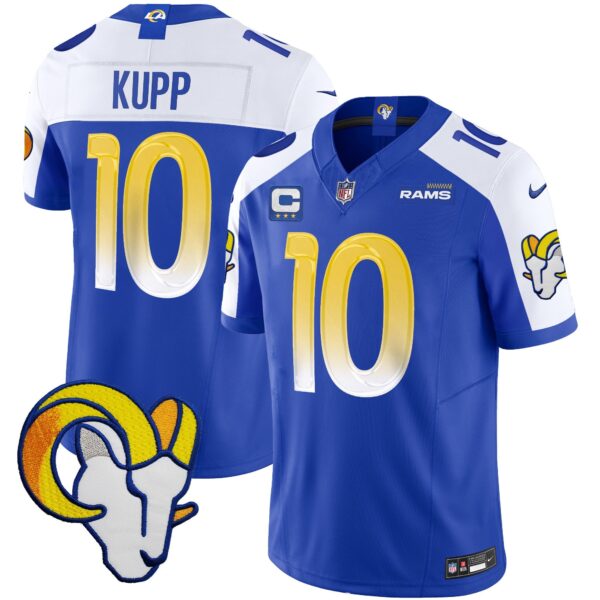 Rams Vapor Limited Jersey V2 – All Stitched – Royal Alternate – Cooper Kupp Jersey