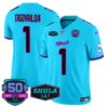 Dolphins Miami Vice Vapor Limited Jersey V4 – All Stitched – Aqua – Tua Tagovailoa Jersey