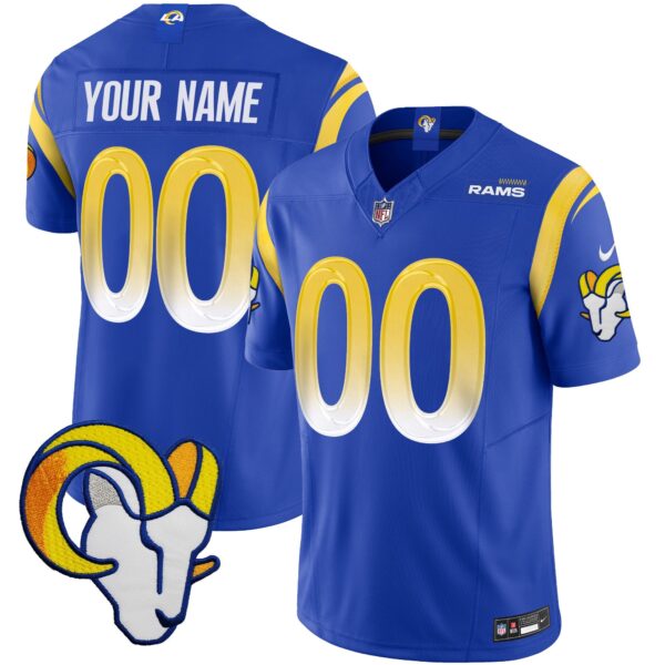 Rams Vapor Limited Custom Jersey V2 – All Stitched – Royal Jersey
