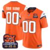 Denver Broncos 3-Time Champions Patch Vapor Limited Custom Jersey – All Stitched – Orange Jersey