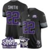 Minnesota Vikings 2024 Winter Warrior Skol Patch Vapor Limited Jersey V2 – All Stitched – Black – Harrison Smith Jersey