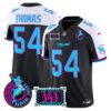 Dolphins Dan the Man Record Breaker Patch Vapor Limited Jersey – All Stitched – Black Alternate – Zach Thomas Jersey